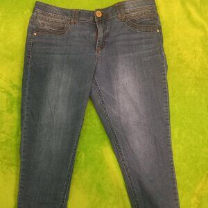 Democracy Jeans Womens Size 14 Ab Technology Skinny Stretch Comfy Dark Wash